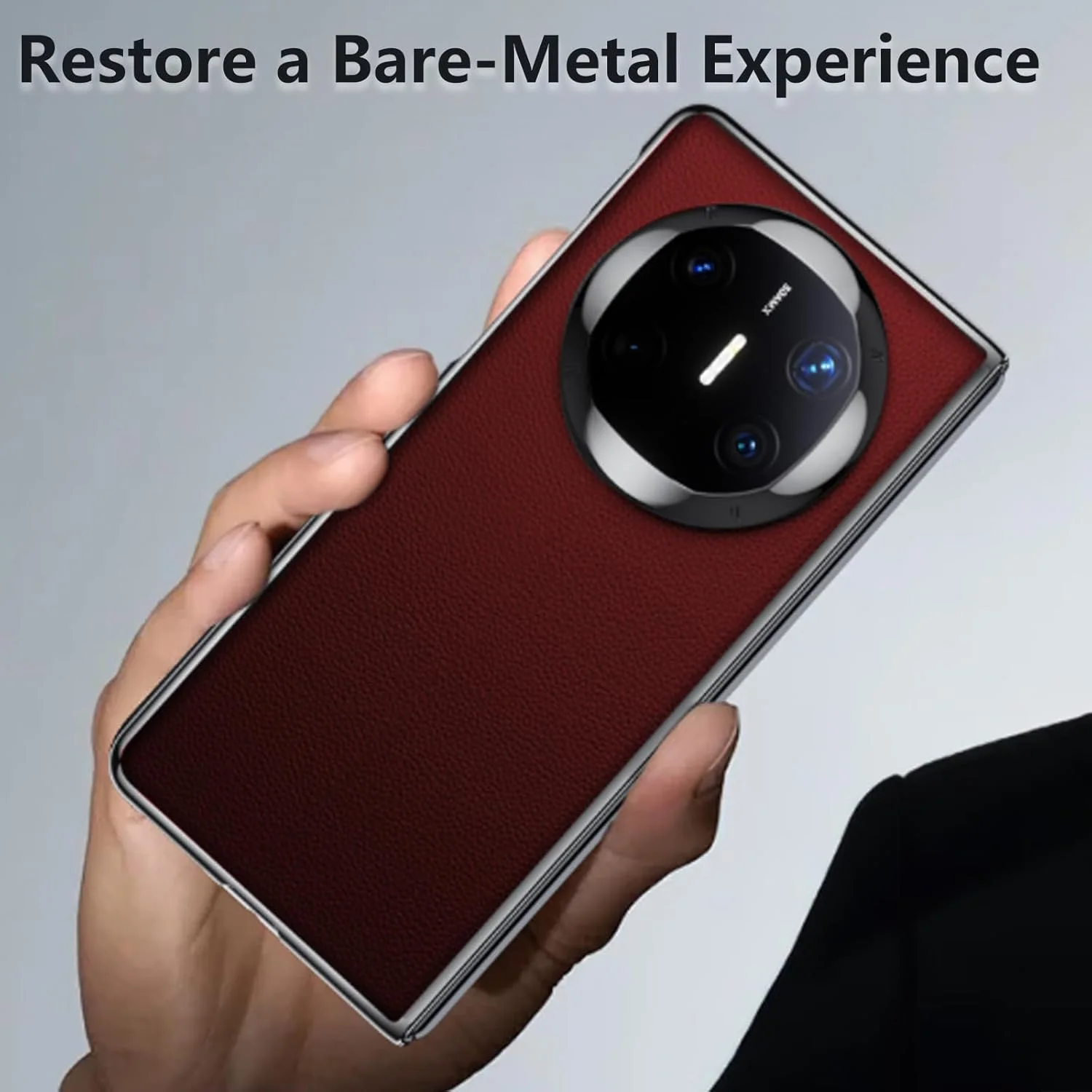 کیف چرمی تجاری Moninsta سازگار با Huawei Mate X6، قاب باریک و شیک با حس فلز اصلی برای Mate X6 (قرمز) کیف چرمی تجاری Moninsta سازگار با Huawei Mate X6، قاب باریک و شیک با حس فلز اصلی برای Mate X6 (قرمز)