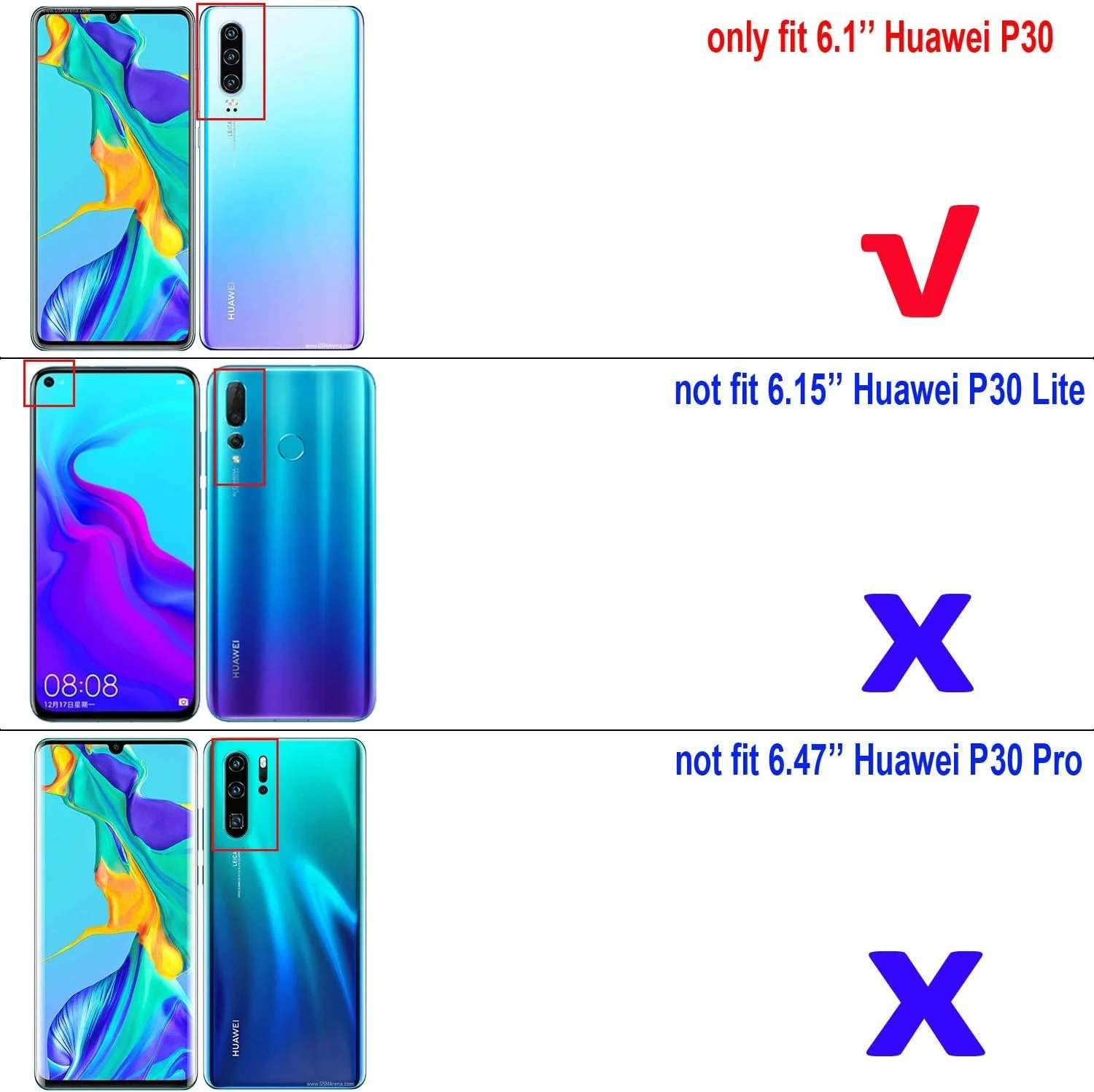 قاب محافظ هواوی P30، حلقه فلزی، پایه نگهدارنده، ضد ضربه، سپر سخت (سازگار با هولدر مغناطیسی خودرو)، پوشش مقاوم دو لایه برای هواوی P30 (مشکی)