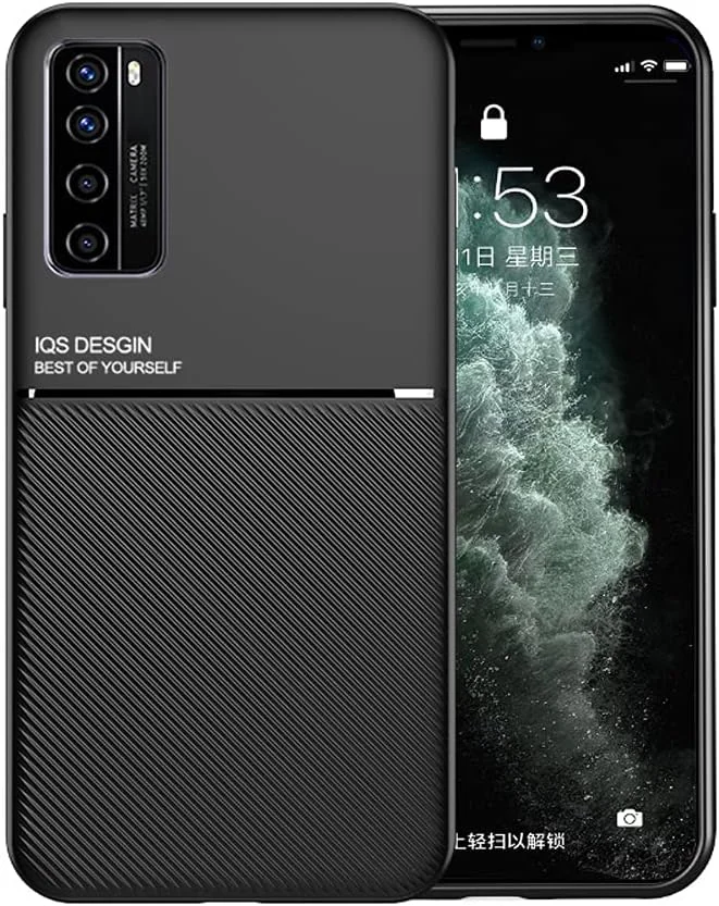 کاور محافظ گوشی هواوی نوا 7 مدل Kepuch Mowen - بامپر با صفحه فلزی داخلی - مشکی