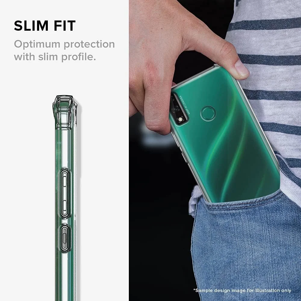 کاور محافظ شفاف کلاسیک سازگار با هوآوی Y8s، ژله‌ای TPU نرم با قابلیت ضد ضربه و طراحی باریک، انعطاف‌پذیر و مقاوم در برابر شوک - طرح شاخه‌های ظریف [طراحی شده برای هوآوی Y8s]