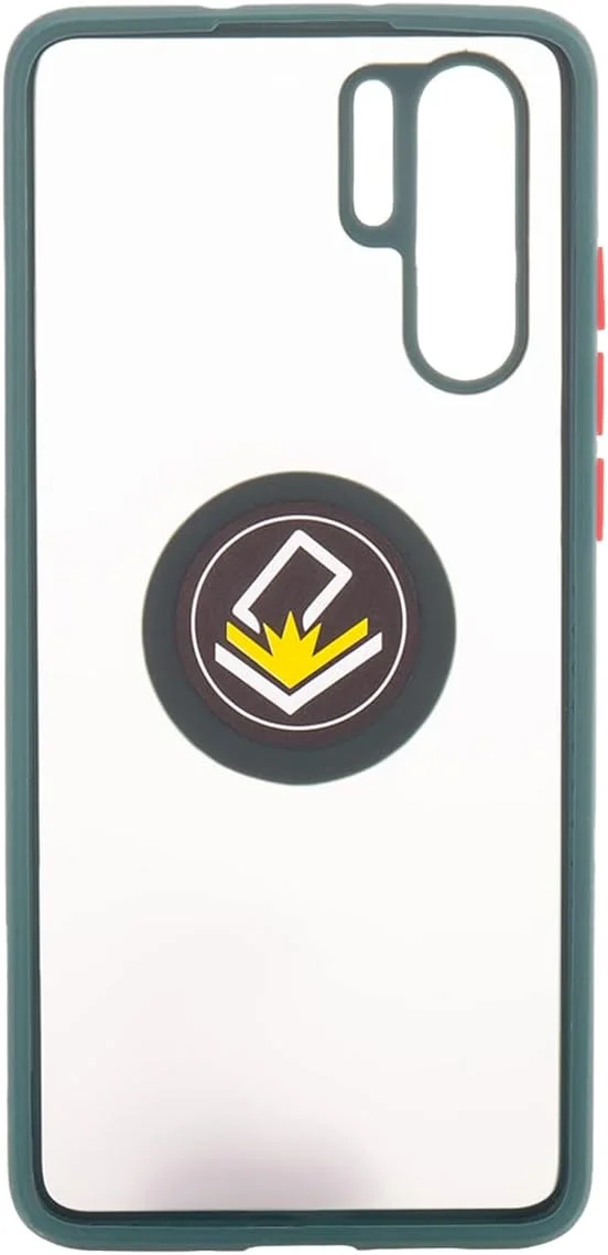 کاور محافظ نازک و نیمه شفاف مات Muzz برای گوشی هوآوی P30 Pro، با محافظت از دوربین، ضد ضربه و دارای حلقه مغناطیسی چرخان 360 درجه مناسب برای اتصال به هولدر ماشین