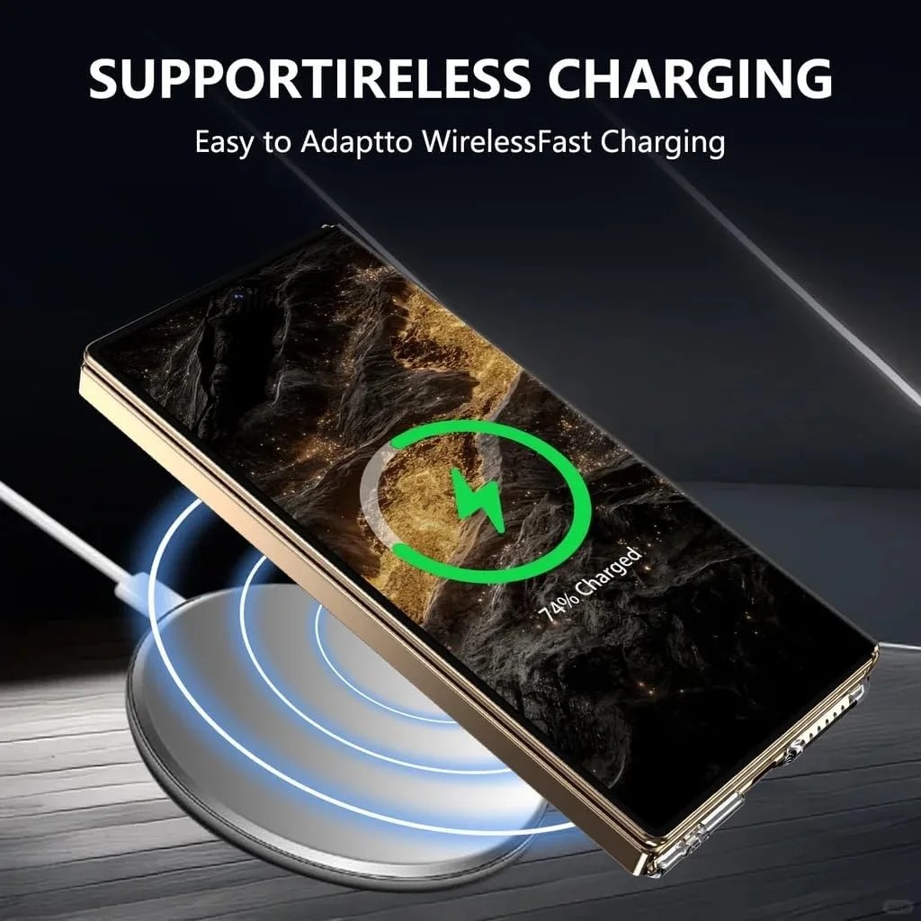 کاور محافظ مغناطیسی شفاف Gruattreay سازگار با Huawei Mate XT Ultimate Design، سازگار با Mag-Safe، [مگنت قوی] [ضد زردی] کاور باریک شفاف (مشکی)