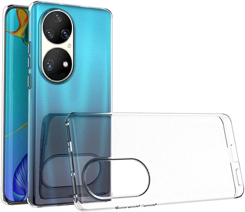 کاور محافظ گوشی مارگون SF برای هوآوی P50 پرو، کاور شفاف TPU با قابلیت جذب ضربه، کاور محافظ انعطاف پذیر با گیره تقویت شده و محافظت کامل از سطح (هوآوی P50 پرو، شفاف)