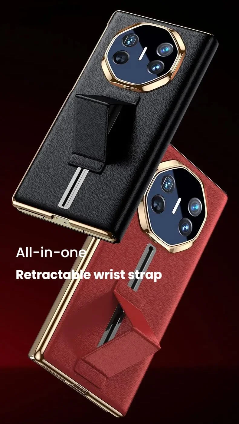 کاور محافظ گوشی هوآوی میت ایکس تی (5G)، دارای پنجره هوشمند و بند کشویی دستی، پوشش محافظ مات ضد اثر انگشت برای هوآوی میت ایکس تی آلتیمیت (بنفش)