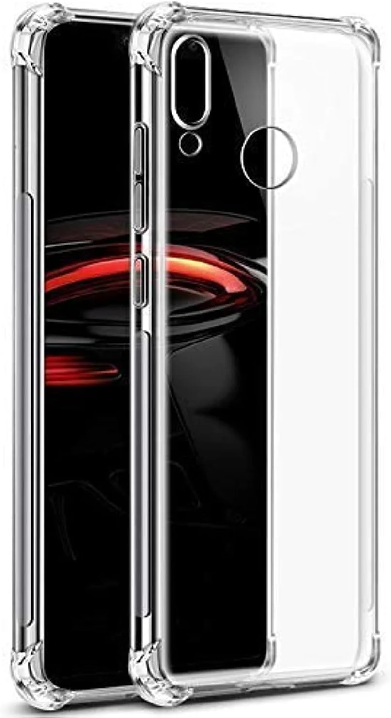 کاور محافظ گوشی هواوی نوا 3i برند آر کی آی ان سی، شفاف با گوشه‌های تقویت‌شده، بامپر TPU نرم و ضربه‌گیر + پوشش پانل سخت و شفاف هایبرید برای هواوی نوا 3i