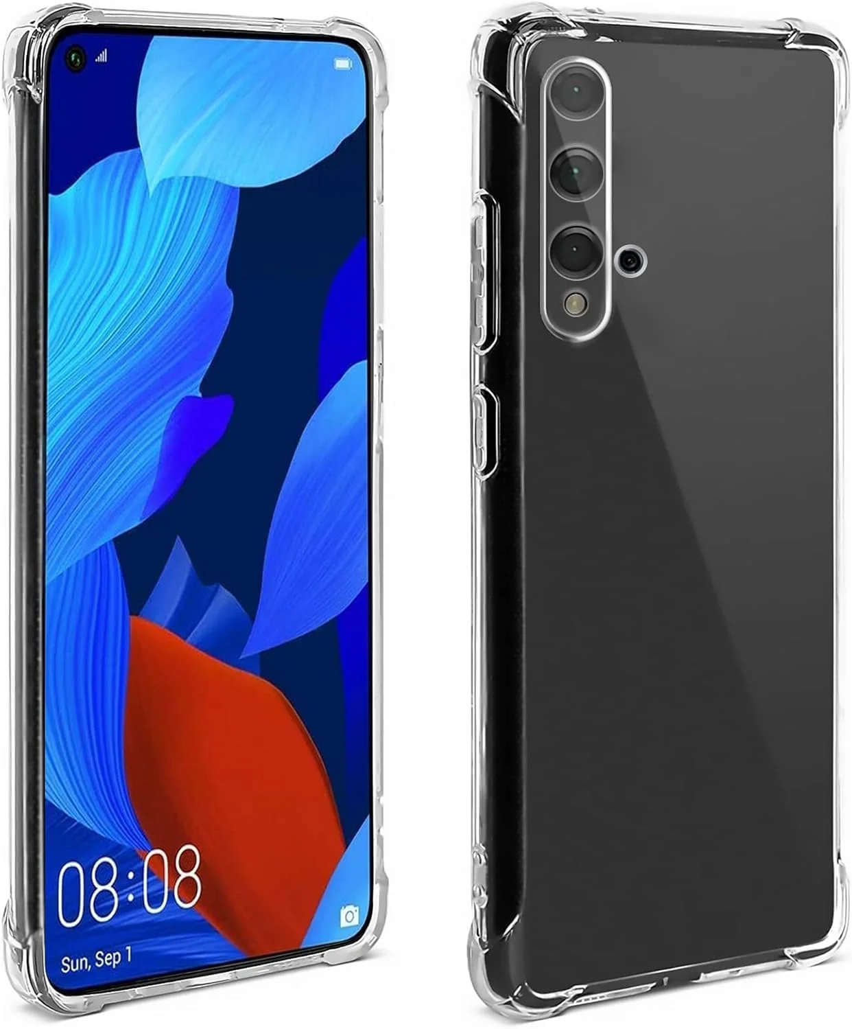 کاور محافظ گوشی Maxfim برای Honor 20 / Huawei Nova 5T، کاور شفاف کریستالی فوق العاده نازک، کاور محافظ TPU سبک و مقاوم در برابر ضربه برای Honor 20 / Huawei Nova 5T