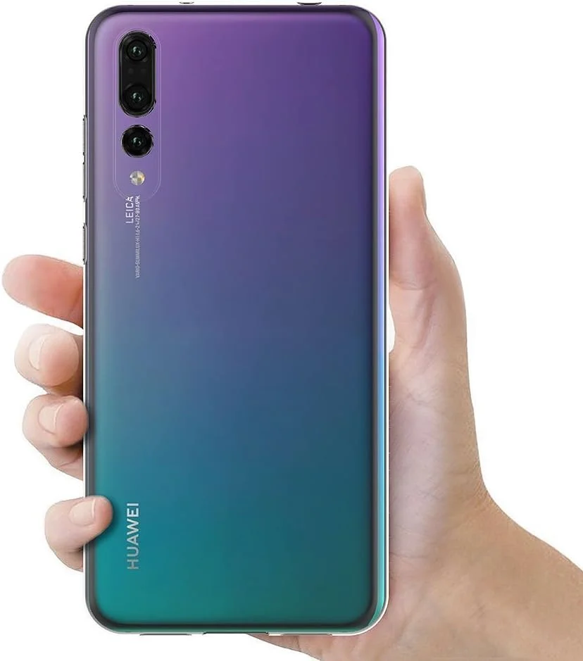 کاور محافظ گوشی هوآوی P20 Pro (سایز 6.1 اینچ)، جنس ژله‌ای TPU نرم، بامپر و پشت شفاف