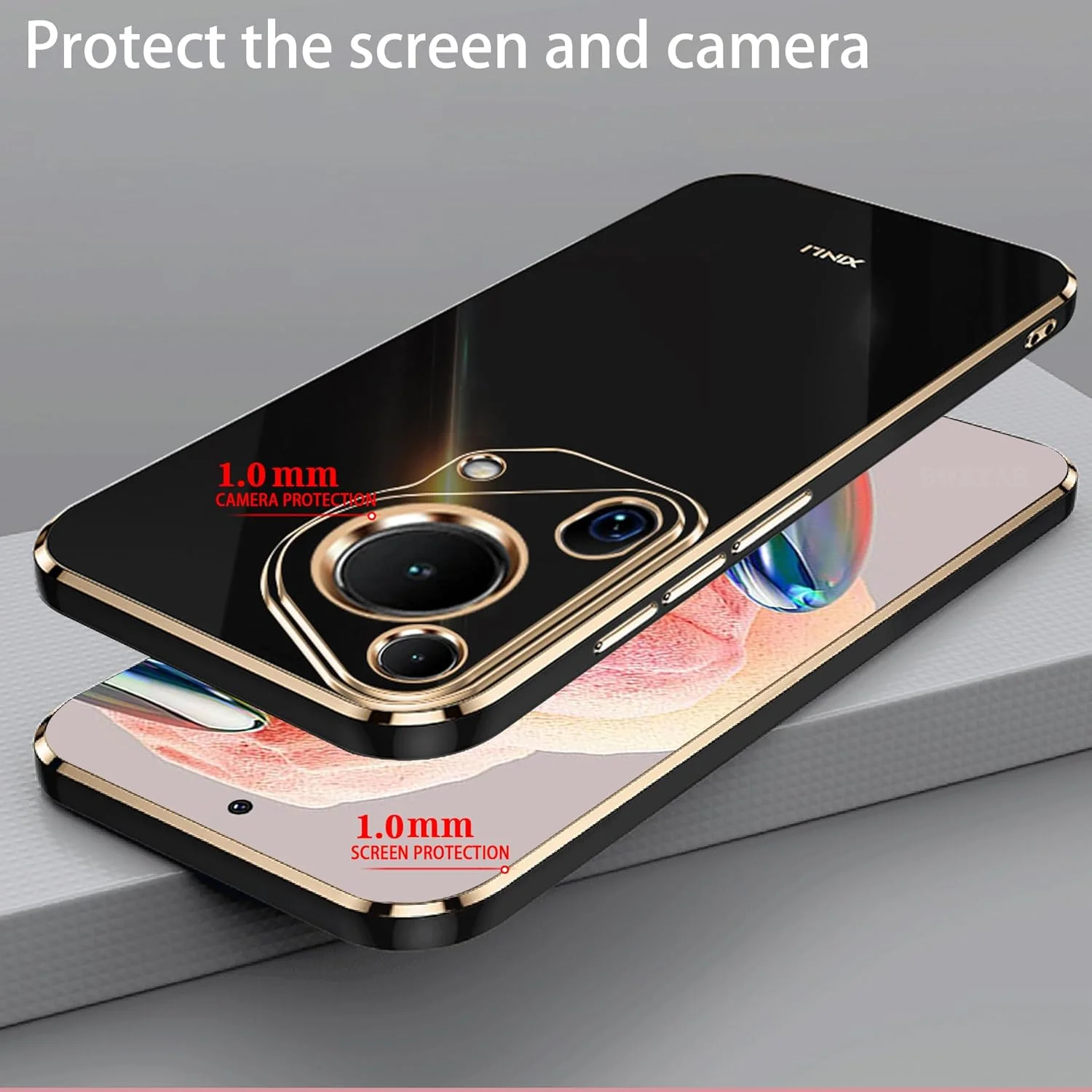 قاب سیلیکونی هواوی Pura 70 Ultra، پوشش نازک و نرم ضد ضربه (مشکی)