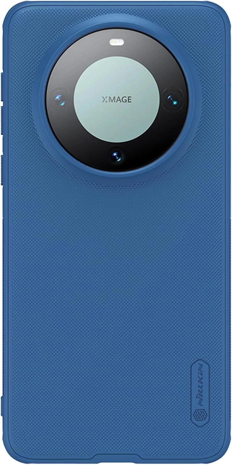 قاب محافظ Nillkin Super Frosted Shield Pro برای Huawei Mate 60 Pro / 60 Pro Plus – کاور محافظ مات ضد لغزش با جذب ضربه، محافظ لنز برجسته و تناسب دقیق - آبی