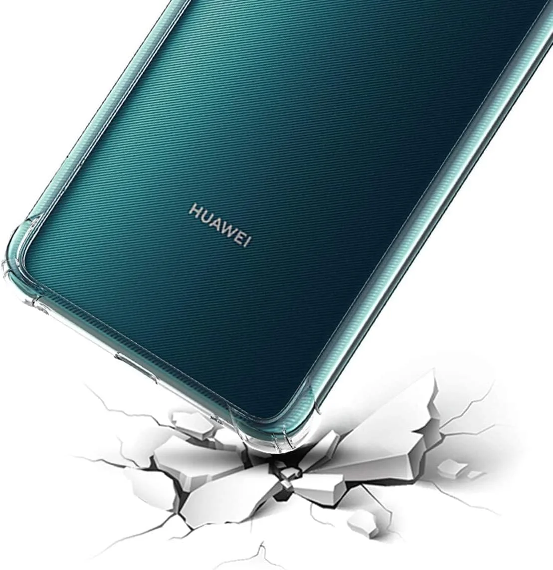 کاور پشتی شفاف و نرم سیلیکونی انعطاف پذیر Muzz برای گوشی Huawei Mate 20 Pro، محافظ با لبه های تقویت شده