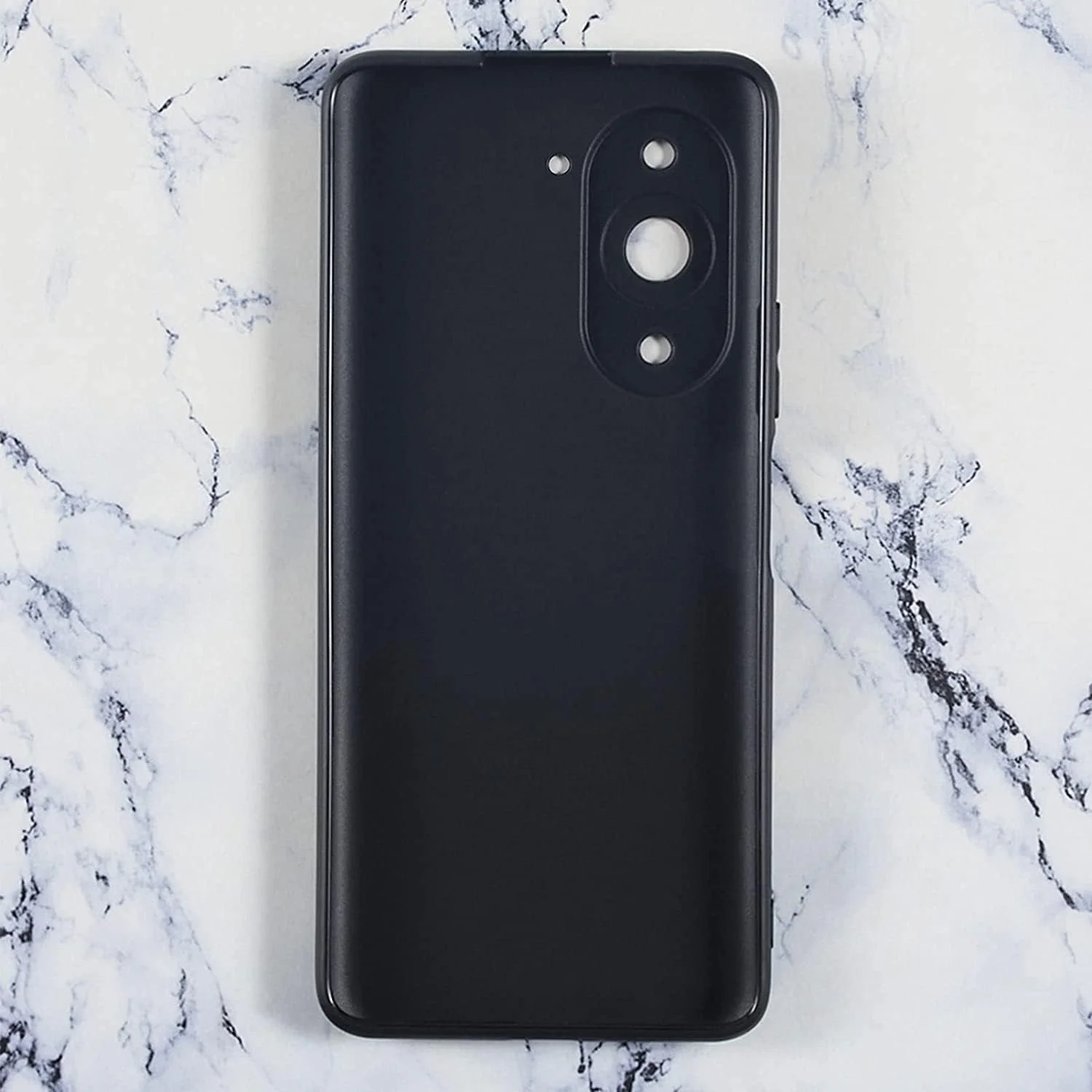 کاور محافظ گوشی هواوی نوا 10، کاور پشتی TPU نرم، ضربه گیر سیلیکونی ضد اثر انگشت، کاور محافظ کامل بدنه برای نوا 10 مشکی