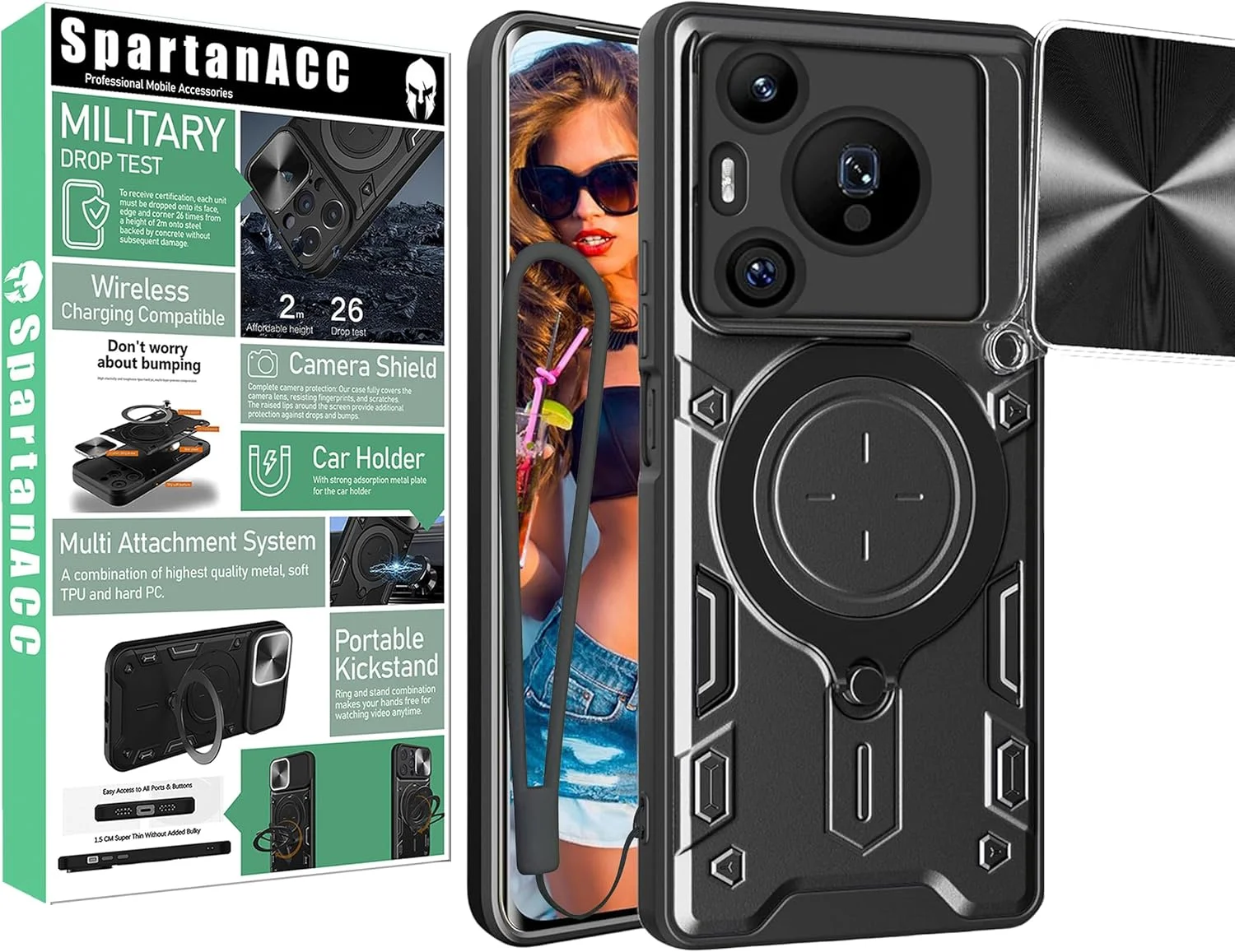 قاب گوشی هواوی Pura 70 با فلاش تماس، بند سیلیکونی، محافظ صفحه نمایش هواوی Pura70، پایه ضد ضربه نظامی Pura70 مدل MagRing (مشکی، Pura70 بدون شیشه) قاب گوشی هواوی Pura 70 با فلاش تماس، بند سیلیکونی، محافظ صفحه نمایش هواوی Pura70، پایه ضد ضربه نظامی Pura70 مدل MagRing (مشکی، Pura70 بدون شیشه)