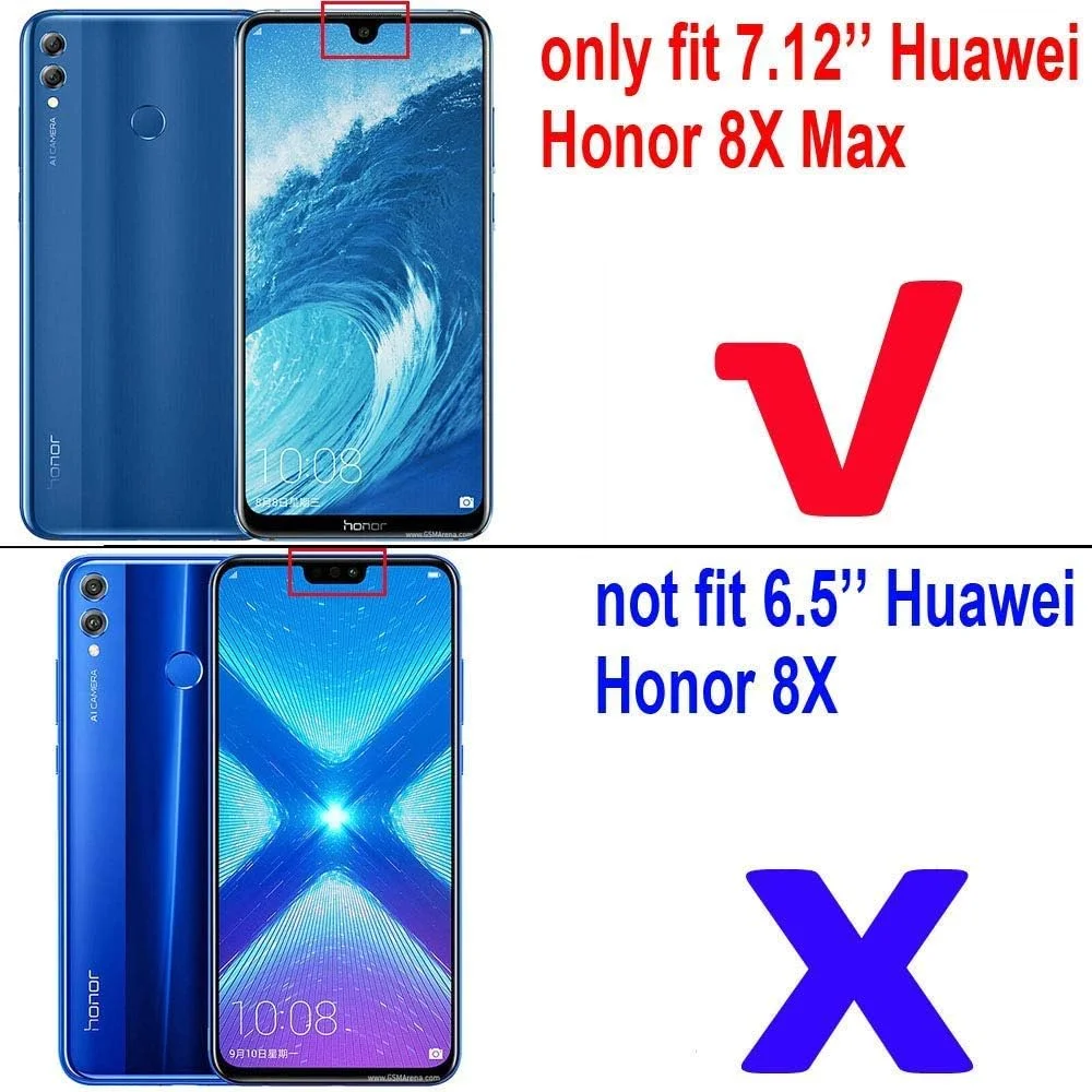 قاب محافظ گوشی مای‌جین سازگار با آنر 8X Max و هواوی Y Max، دارای حلقه فلزی، پایه استند، ضد ضربه، لایه دوگانه و پوشش مقاوم (مشکی)