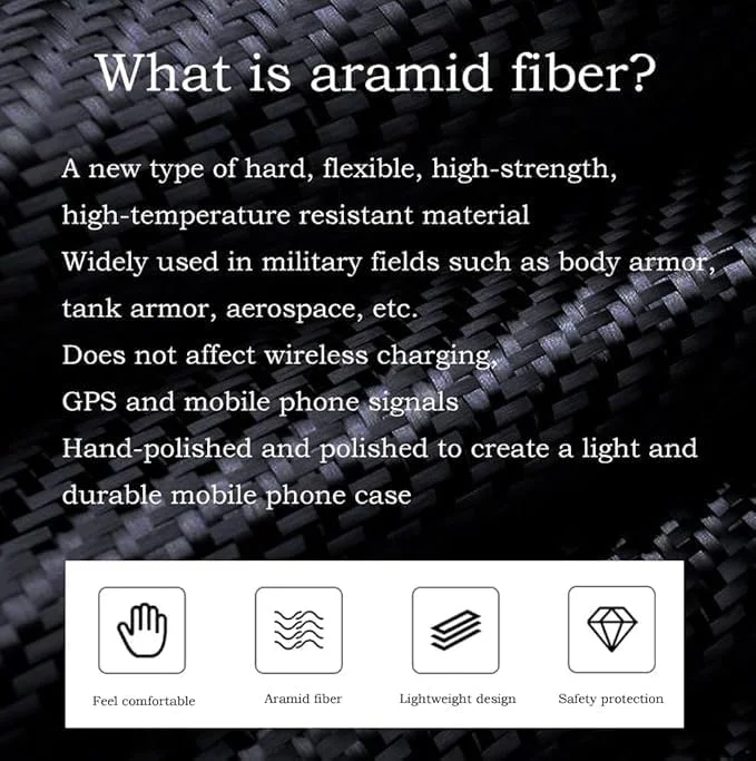 قاب فیبر کربنی Gruattreay سازگار با گوشی موبایل تاشو Huawei Mate XT، قاب کولار فیبر کربنی آرامید فلزی برای Mate XT (مشکی 5 (600D))