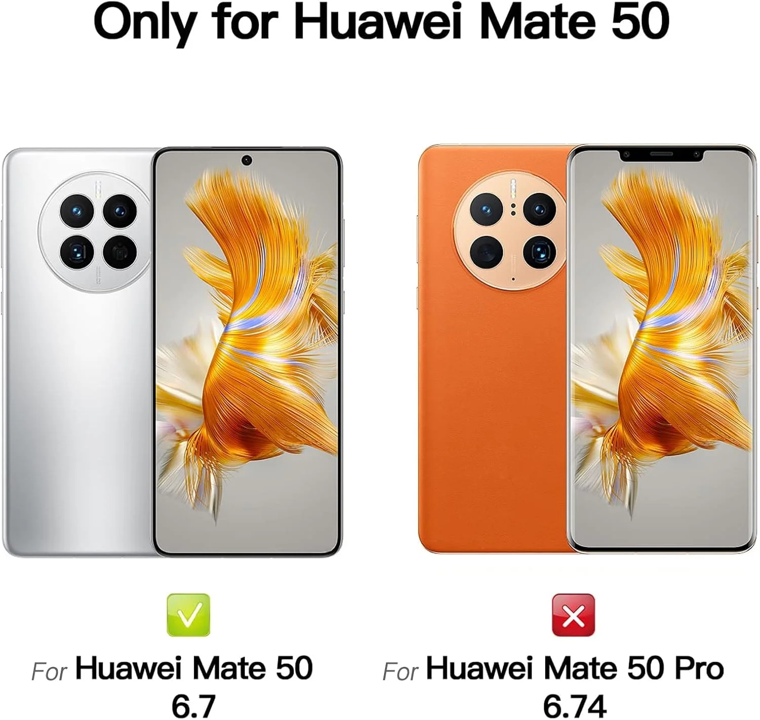 کاور محافظ گوشی هواوی میت 50/میت 50E، باریک، سیلیکونی با محافظت از دوربین، داخلی نرم و انعطاف پذیر (صورتی، برای میت 50/میت 50E)