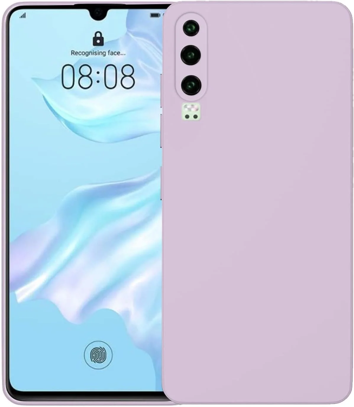 قاب گوشی سازگار با هوآوی P30، کاور محافظ نرم (بنفش روشن، P30 6.1 اینچ)