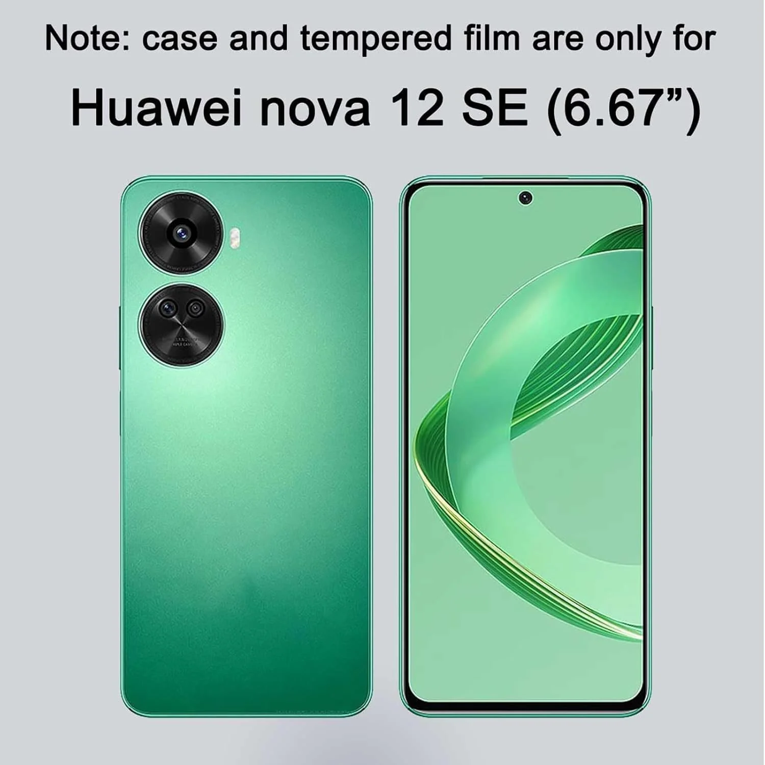 قاب محافظ باریک گوشی هواوی نوا 12 SE، کاور سیلیکونی با محافظت از دوربین، داخلی نرم و انعطاف پذیر (صورتی، برای نوا 12 SE)