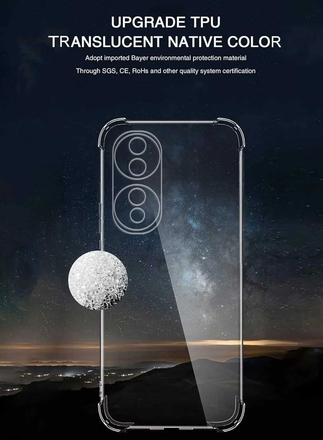 قاب محافظ تلفن همراه Bortony سازگار با گوشی آنر 70 5G، کاور سیلیکونی انعطاف پذیر ضد ضربه، محافظ TPU شفاف ضد خش، محافظت کامل از دوربین طراحی شده برای هواوی آنر 70 5G قاب محافظ تلفن همراه Bortony سازگار با گوشی آنر 70 5G، کاور سیلیکونی انعطاف پذیر ضد ضربه، محافظ TPU شفاف ضد خش، محافظت کامل از دوربین طراحی شده برای هواوی آنر 70 5G