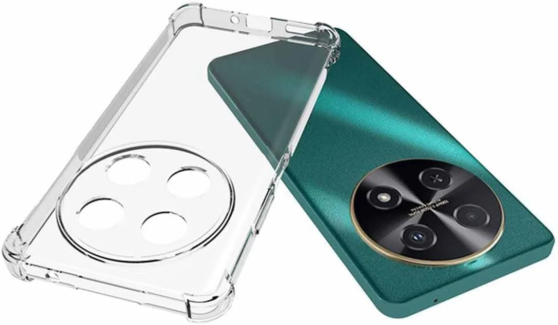 قاب محافظ گوشی هوآوی نوا 12i به همراه محافظ صفحه نمایش (2 عدد)، باریک، مقاوم در برابر ضربه، TPU با لبه های نرم و گوشه های تقویت شده، پوشش محافظ شفاف