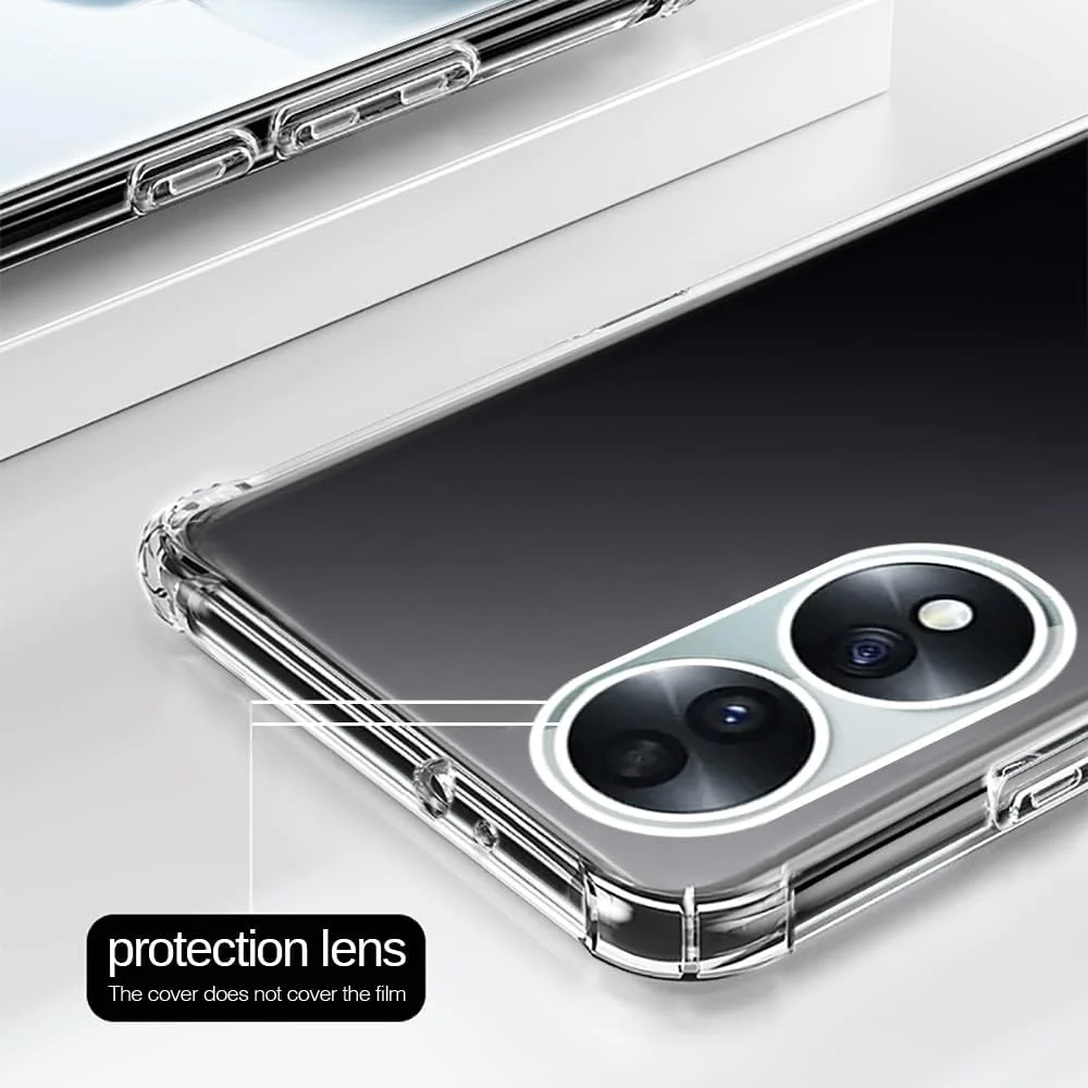 قاب محافظ تلفن همراه Bortony سازگار با گوشی آنر 70 5G، کاور سیلیکونی انعطاف پذیر ضد ضربه، محافظ TPU شفاف ضد خش، محافظت کامل از دوربین طراحی شده برای هواوی آنر 70 5G قاب محافظ تلفن همراه Bortony سازگار با گوشی آنر 70 5G، کاور سیلیکونی انعطاف پذیر ضد ضربه، محافظ TPU شفاف ضد خش، محافظت کامل از دوربین طراحی شده برای هواوی آنر 70 5G