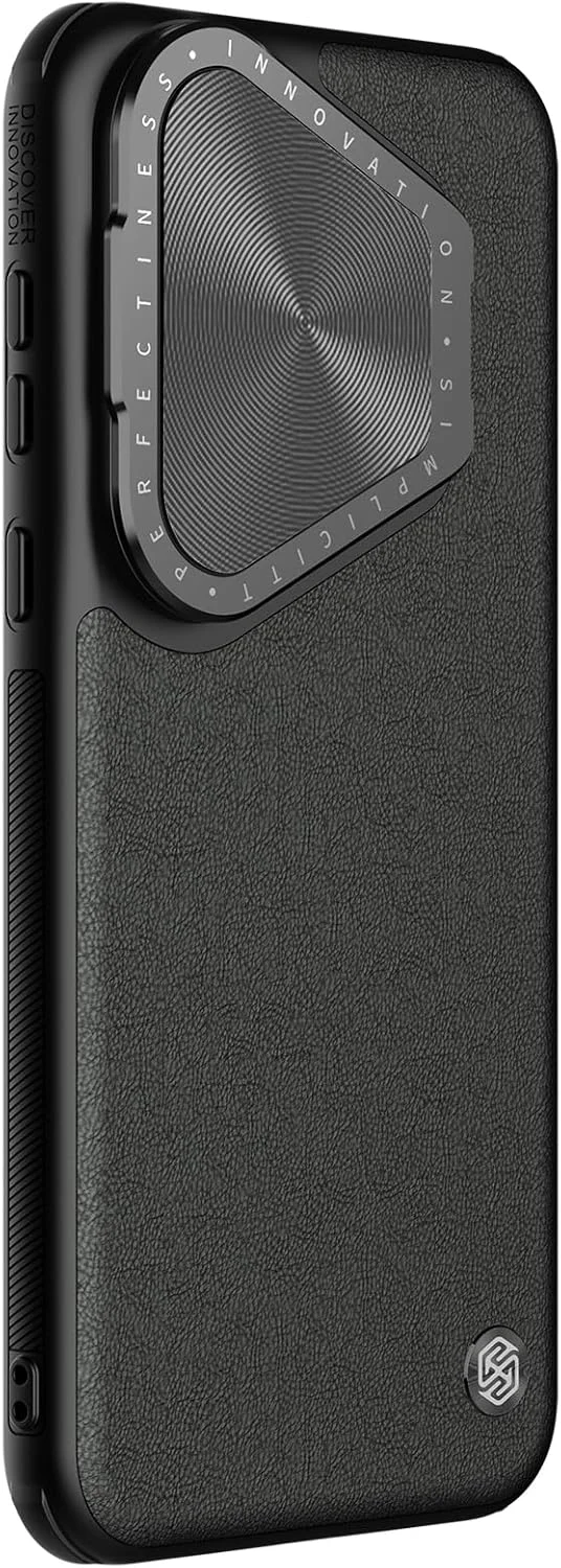 کاور چرمی سری CamShield Prop نیلکین طراحی شده برای هوآوی Pura 70 Pro/Pura 70 Pro Plus - مشکی