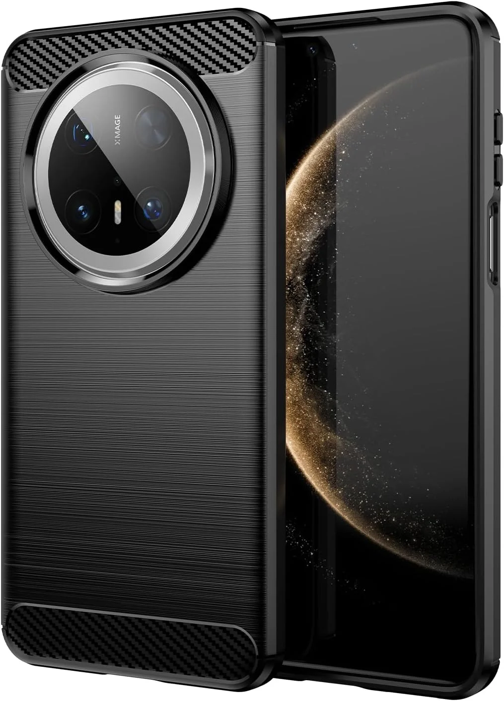 کاور فوق العاده باریک گوشی هواوی میت 70 پرو، بسیار سبک، ضد خش، جنس نرم - مشکی