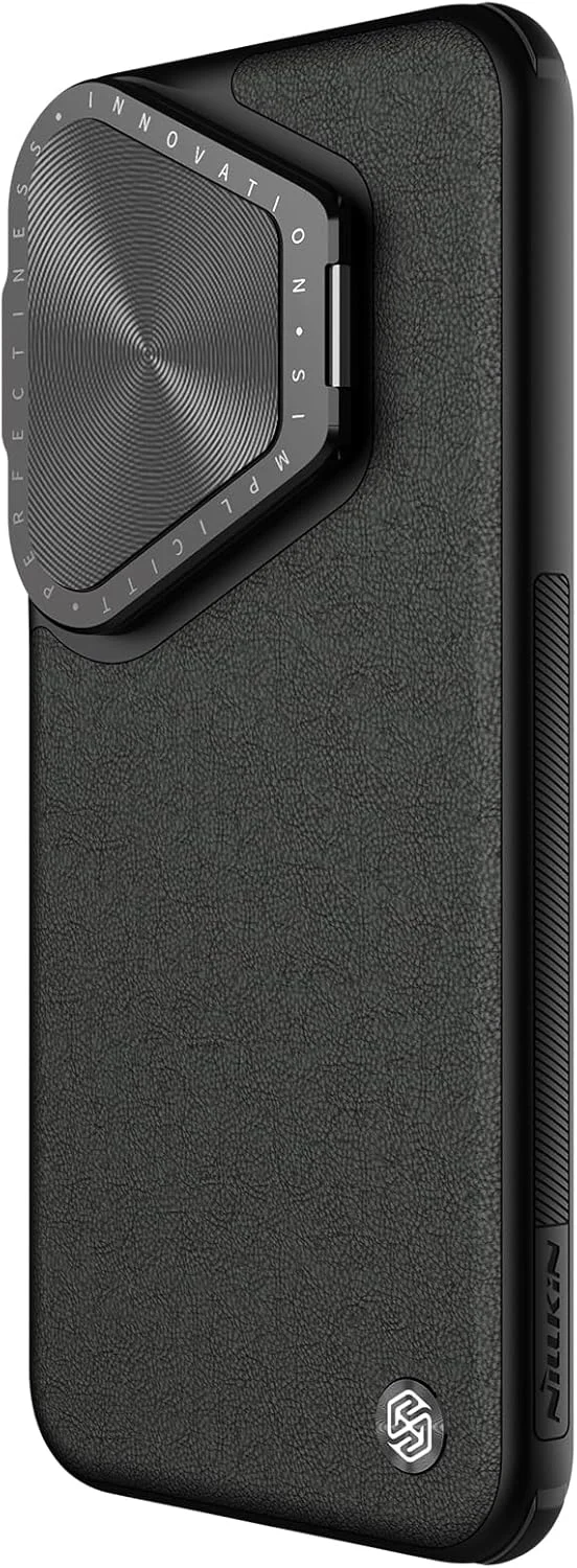 کاور چرمی سری CamShield Prop نیلکین طراحی شده برای هوآوی Pura 70 Pro/Pura 70 Pro Plus - مشکی