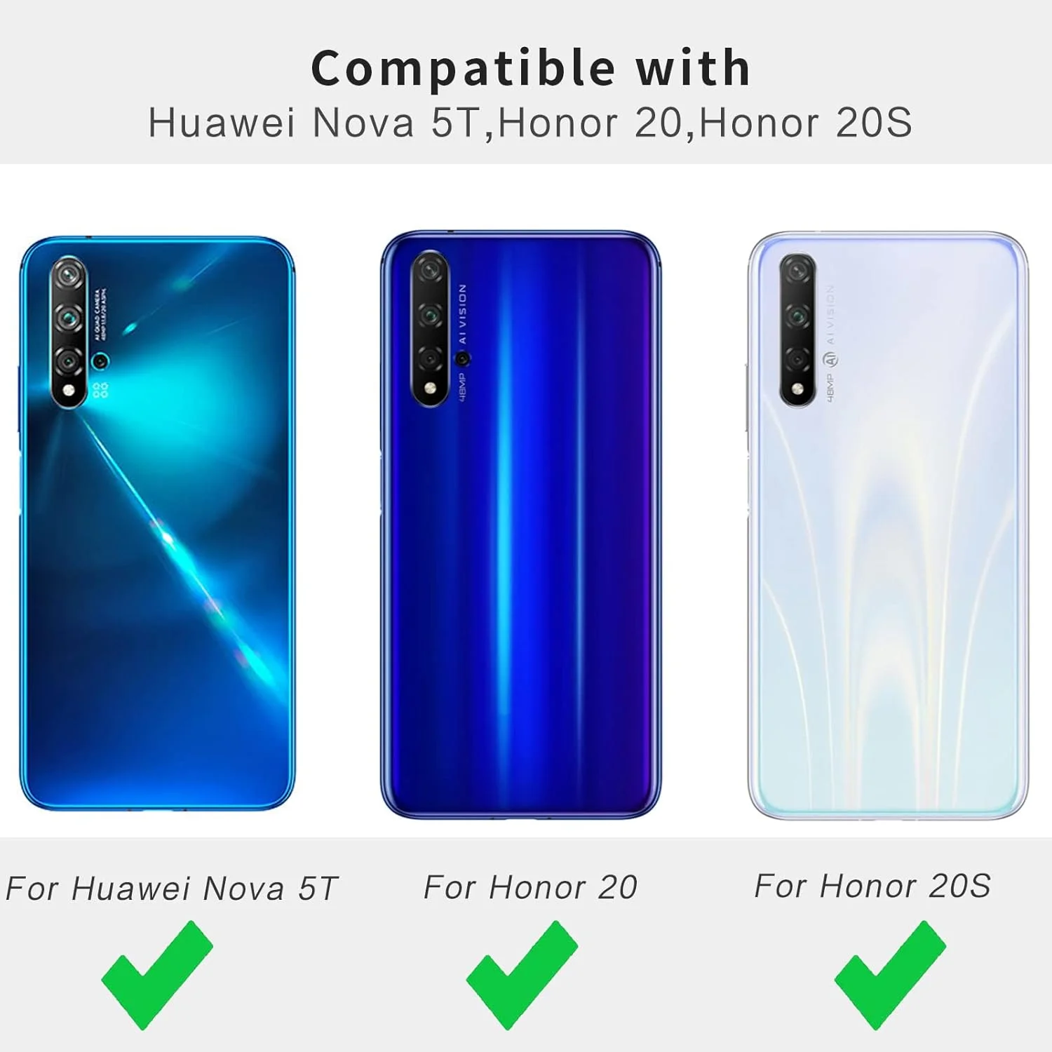 قاب محافظ باریک گوشی هواوی نوا 5T، پوشش سیلیکونی با محافظت از دوربین، داخلی نرم و انعطاف پذیر (صورتی، برای نوا 5T)