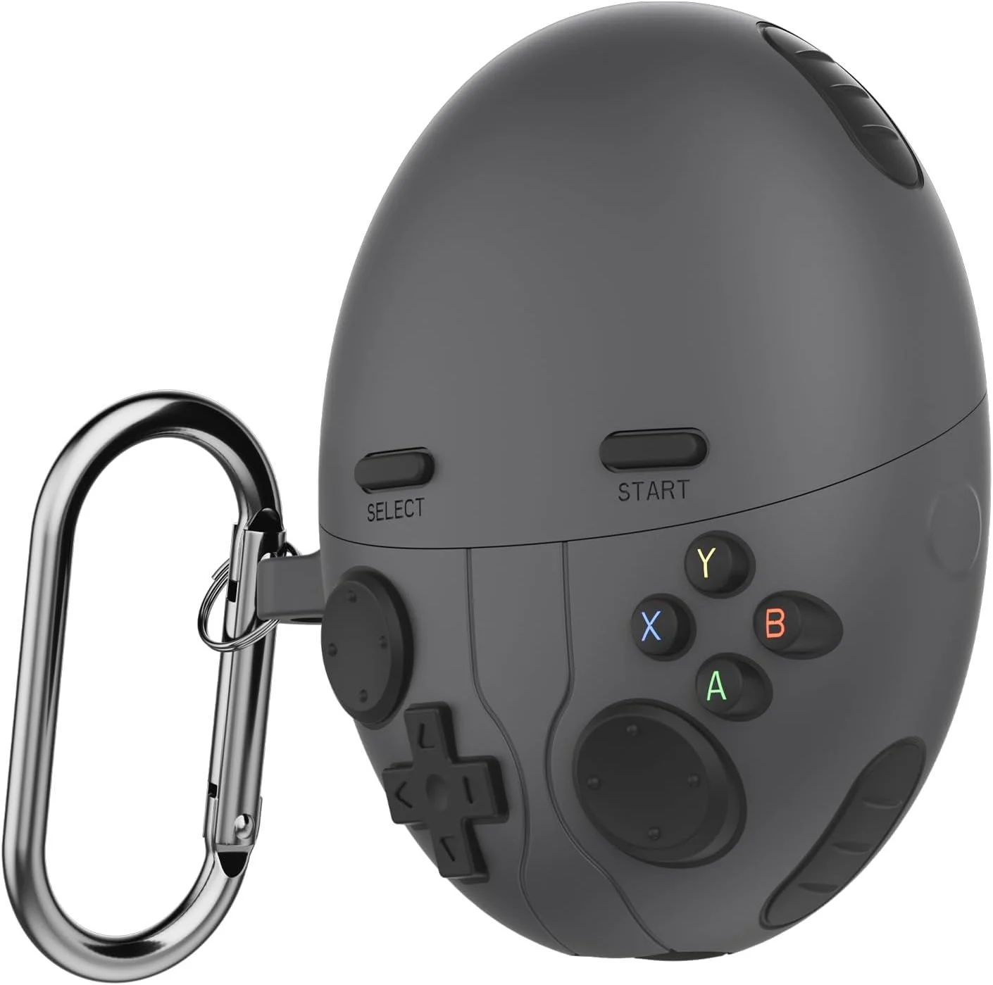 محافظ سیلیکونی نرم و ضد ضربه با طرح کلاسیک و جذاب برای هواوی Freebuds 6، رنگ خاکستری تیره، مناسب برای خانم ها و آقایان