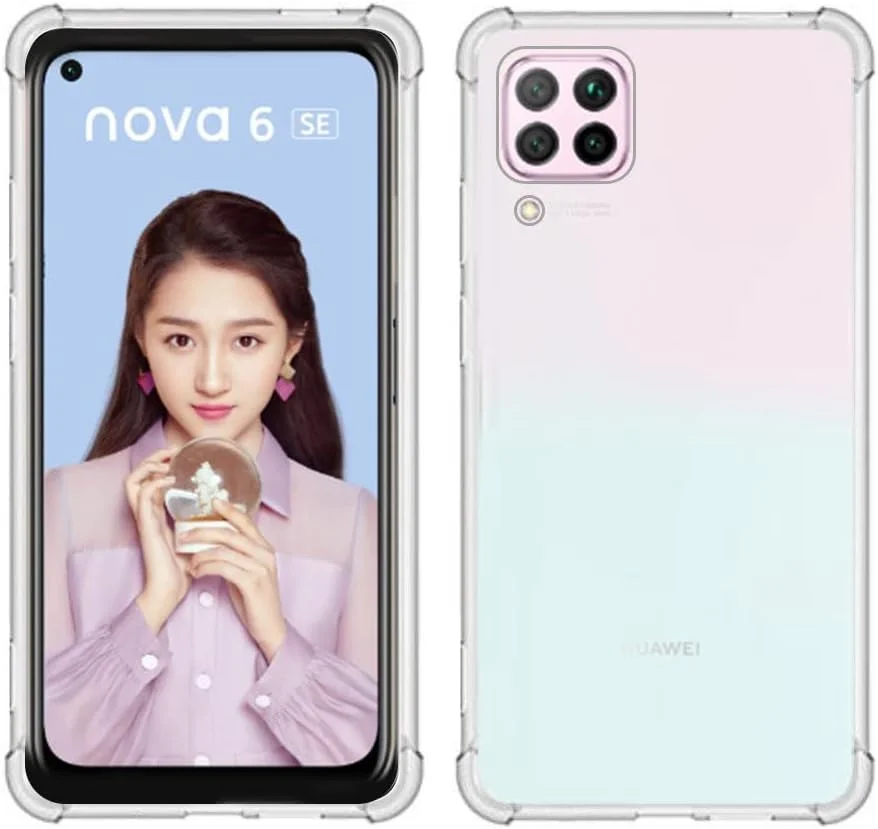 کاور مارگون برای گوشی هوآوی نوا 7i، کاور TPU با ضربه گیرهای بادی در گوشه‌ها، ضد افتادن، انعطاف پذیر (هوآوی نوا 7i، شفاف)