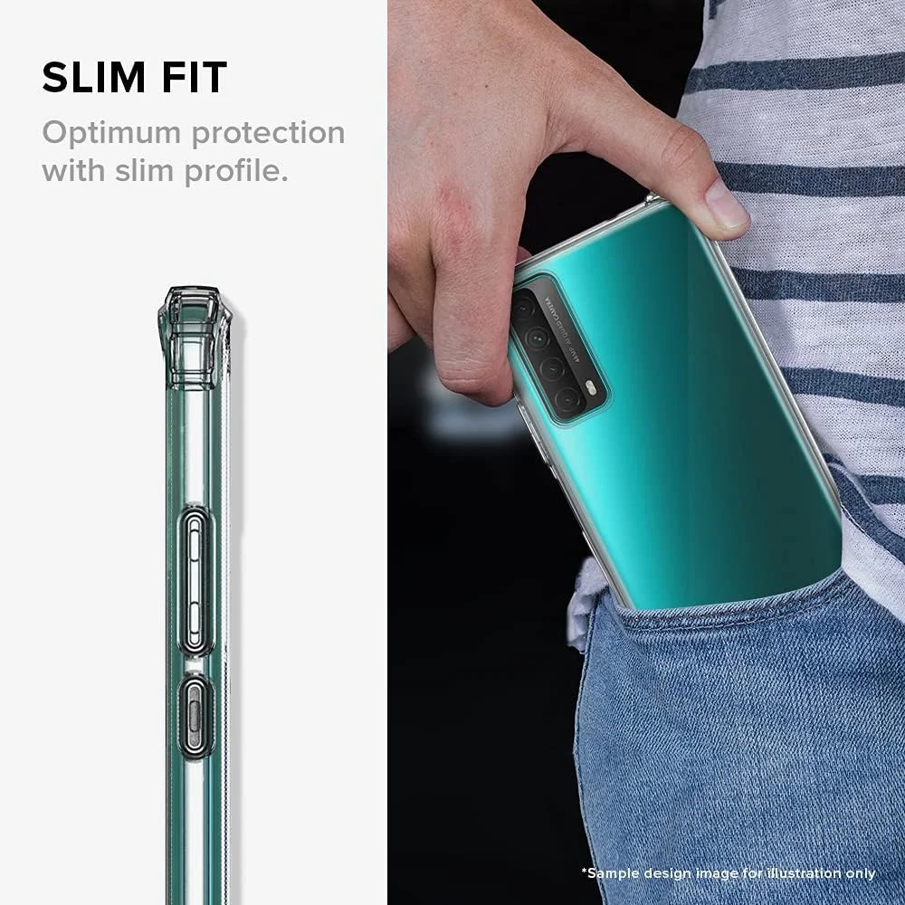 کاور محافظ شفاف کلاسیک سازگار با هوآوی Y7a / P SMART 2021، ژله ای TPU نرم ضد ضربه با کیسه هوا، نازک، شفاف و انعطاف پذیر [طراحی شده برای هوآوی Y7a / P SMART 2021] - متبرک