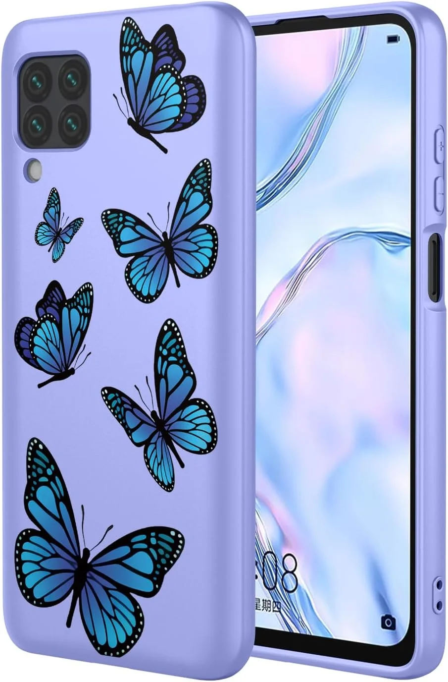 کاور گوشی هوآوی P40 lite، کاور طرح پروانه ای TPU نرم و انعطاف پذیر با ضربه گیر برای هوآوی P40 lite - پروانه بنفش کاور گوشی هوآوی P40 lite، کاور طرح پروانه ای TPU نرم و انعطاف پذیر با ضربه گیر برای هوآوی P40 lite - پروانه بنفش