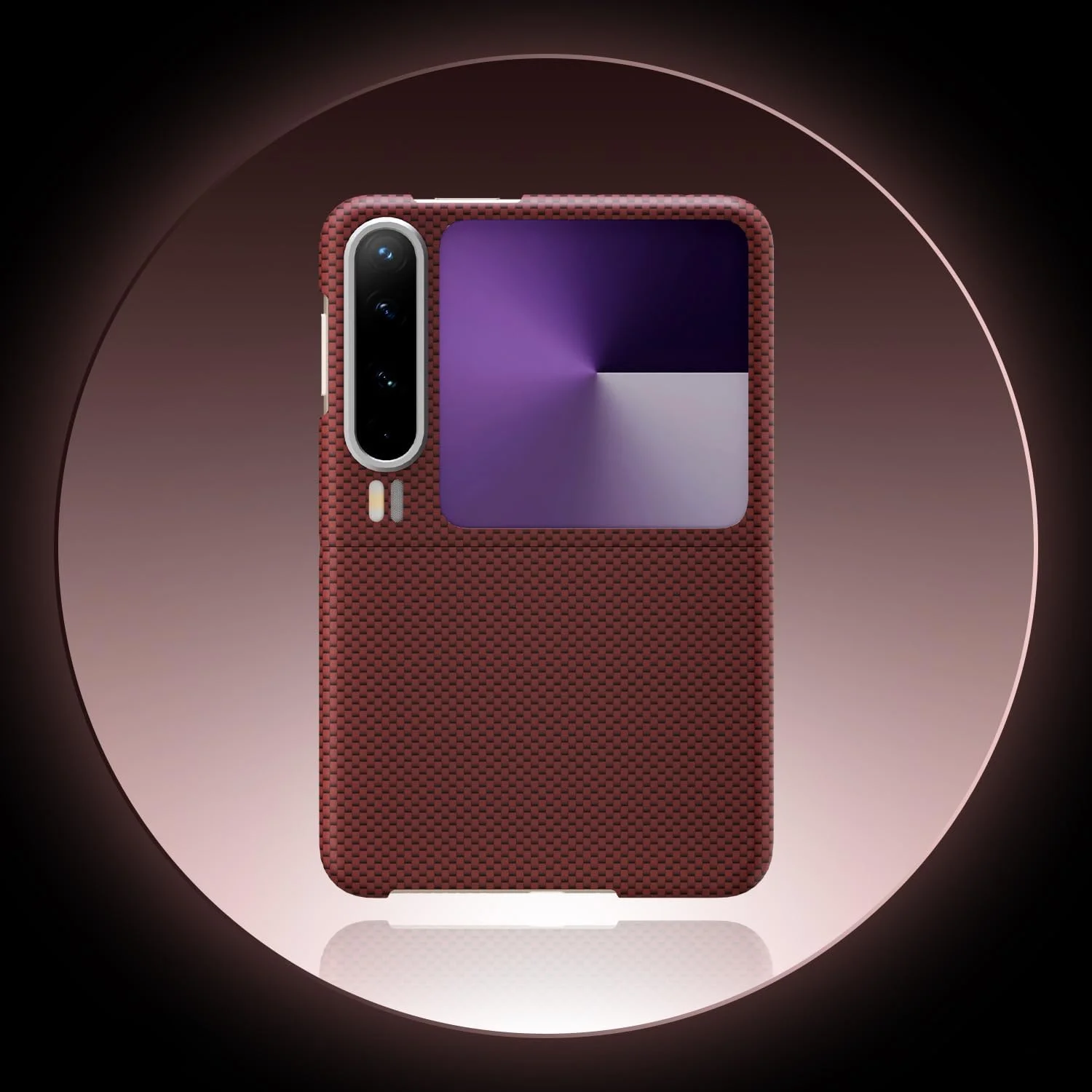 قاب گوشی گرواتری سازگار با هوآوی پورا ایکس (2025)، قاب گوشی با طراحی نانو، محافظ مغناطیسی فوق العاده نازک و ضد اثر انگشت برای هوآوی پورا ایکس (قرمز)