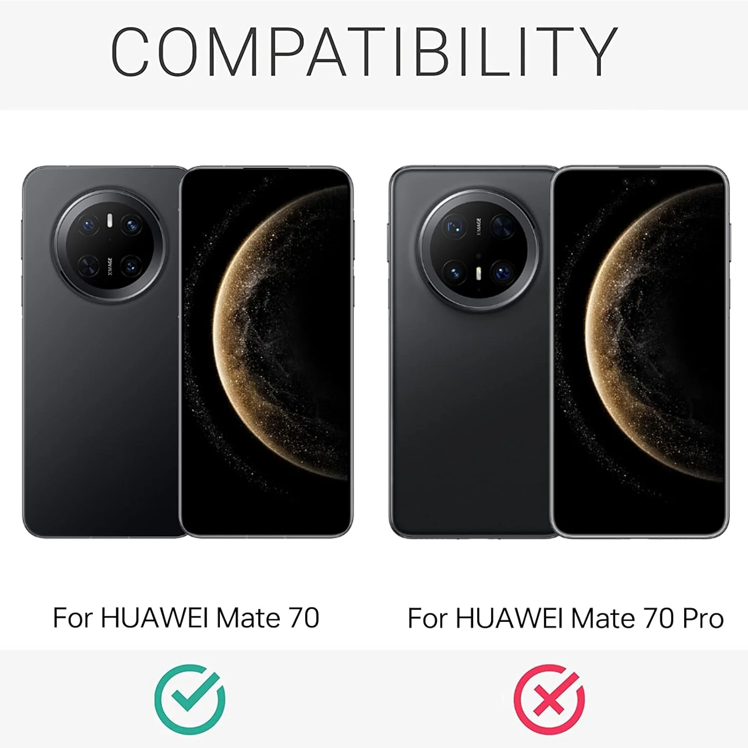 کاور سیلیکونی محافظ گوشی Maykela سازگار با Huawei Mate 70، نازک با محافظت از دوربین، داخلی نرم، باریک و انعطاف پذیر (برای Huawei Mate 70 - مشکی)