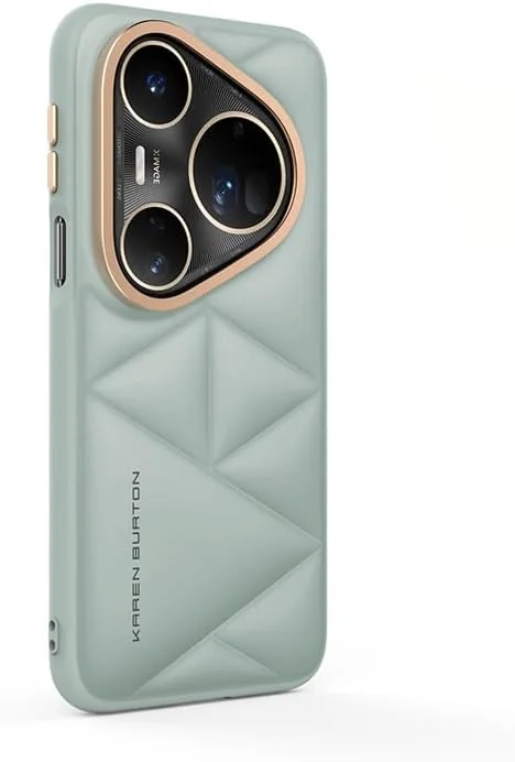 قاب محافظ چرمی نرم و ضد ضربه Gruattreay سازگار با Huawei Pura 80 Ultra (سبز)