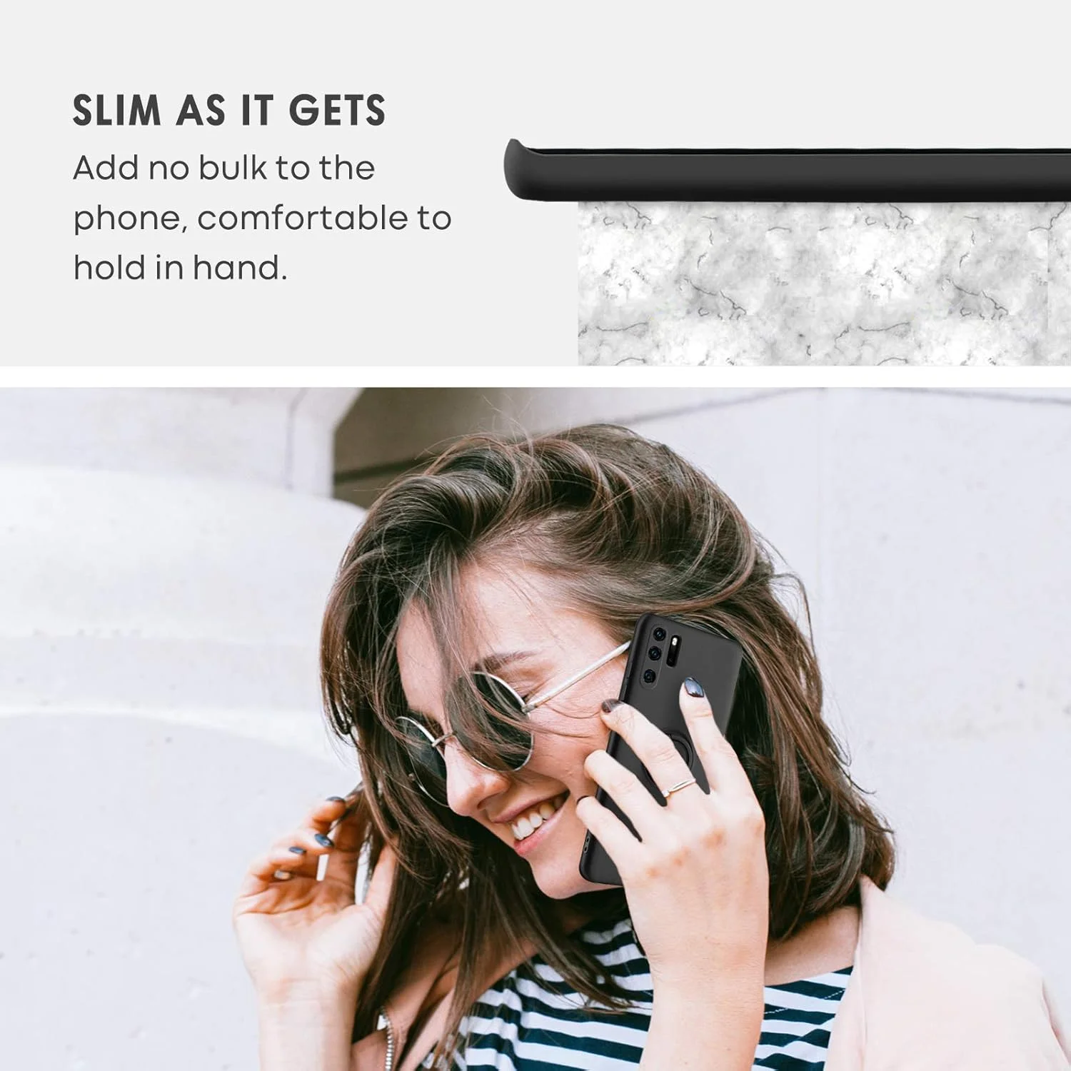 قاب سیلیکونی نرم ژله ای با حلقه نگهدارنده 360 درجه و پایه استند برای نصب آهنربایی خودرو، محافظ باریک ضد خش و ضد ضربه گوشی هوآوی P30 Pro سایز 6.47 اینچ - مشکی