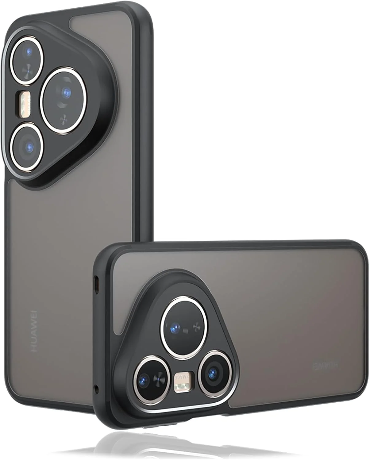 کاور محافظ لنزدار Lzzox برای گوشی Huawei Pura 80، ضد ضربه، ضد لغزش، ضد اثر انگشت، فریم نرم، پشت سخت (مشکی، Pura 80)