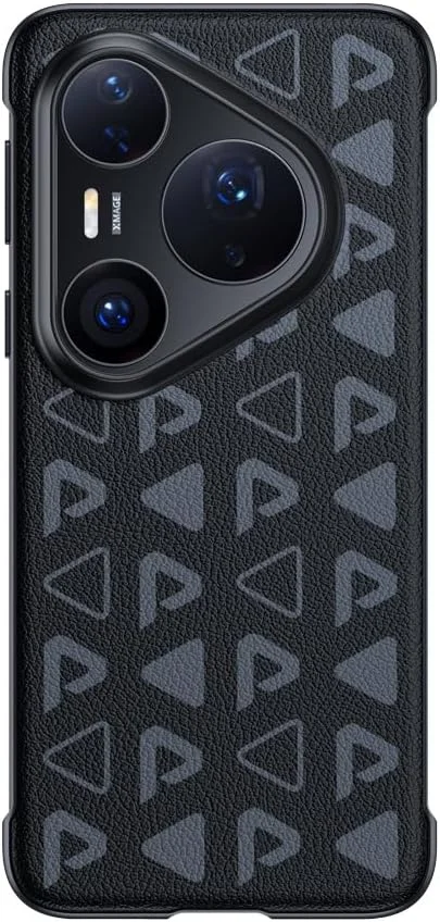 کاور چرمی Gruattreay سازگار با Huawei Pura 80 Ultra 5G، کاور فوق العاده نازک و بدون قاب با محافظت از کیسه هوا در 4 گوشه، ضد ضربه و محافظ پشت (مشکی)