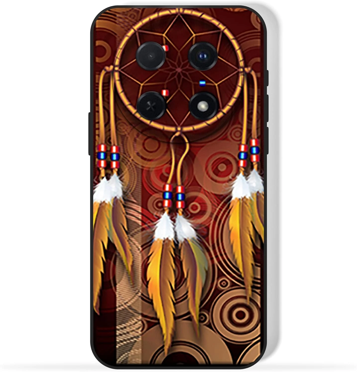 کاور محافظ TPU سازگار با مدل Huawei nova 12i با طرح پرهای آمریکایی