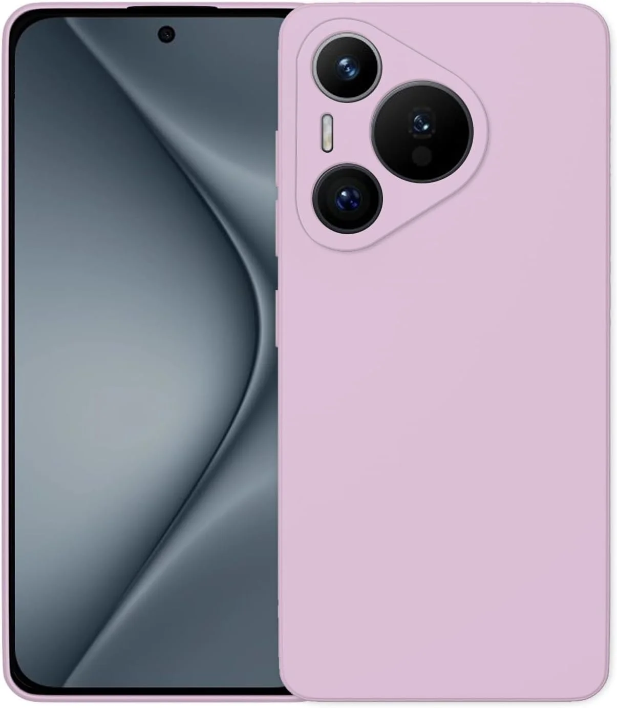 کاور محافظ سیلیکونی گوشی CooToly برای Huawei Pura 70 Pro، پوشش محافظ نرم (بنفش روشن، Pura 70 Pro)