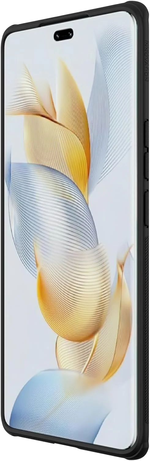 قاب نیلکین مدل Super Frosted Shield Pro مناسب برای گوشی هواوی Honor 90 Pro (6.78 اینچ) با پشت سخت و لبه نرم (PC + TPU)، ضد ضربه، محافظ دوربین، رنگ مشکی