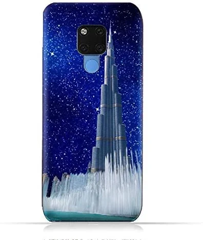 قاب محافظ سیلیکونی TPU هوآوی میت 20 X با طرح برج خلیفه و آبنما در یک شب پر ستاره