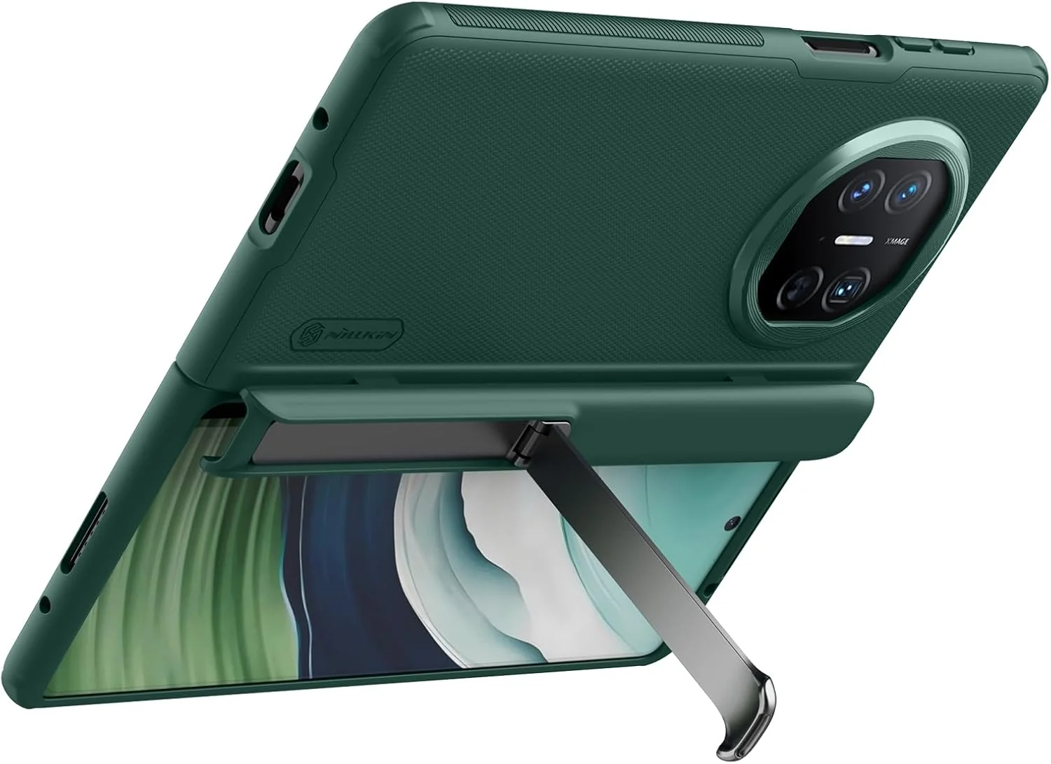 کاور محافظ سری Nillkin Super Frosted Shield Fold (همراه با استند) طراحی شده برای Huawei Mate X5 - سبز