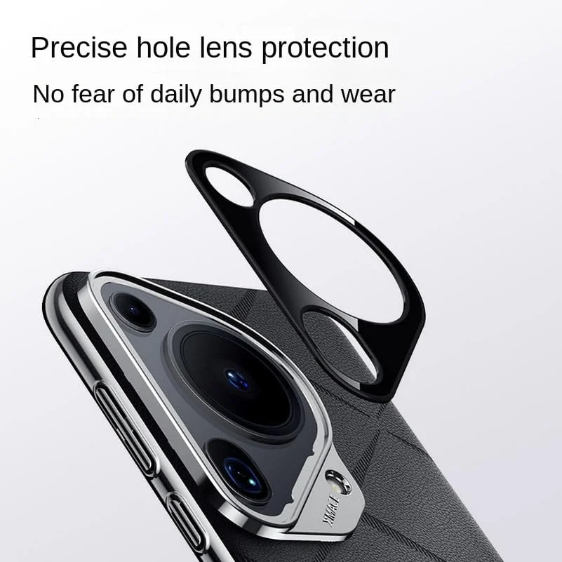 کاور چرمی PU لوکس Gruattreay برای Huawei Pura 70 Ultra، با محافظ لنز، کاور چرمی ضد اثر انگشت برای Pura 70 Ultra (قرمز)