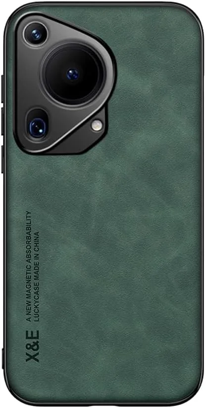 کاور ابریشمی کِپوچ سازگار با هوآوی Pura 70 Ultra - دارای صفحه فلزی داخلی برای هولدر مغناطیسی - سبز