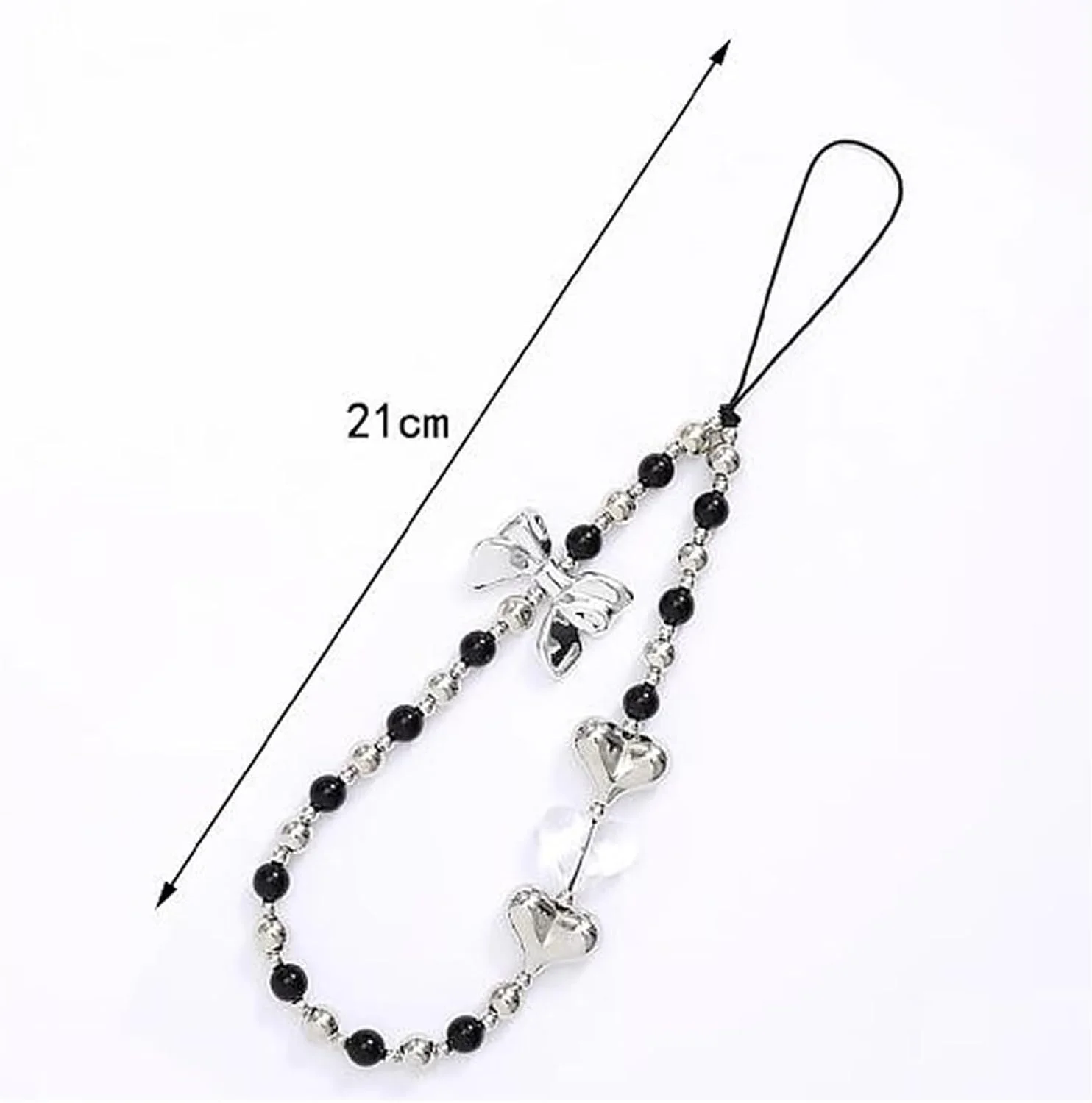 کاور اکلیلی Miagon برای Huawei P30 Pro، قاب محافظ سیلیکونی نرم و شفاف با طرح ستاره درخشان و بند زنجیری مرواریدی پروانه ای زیبا