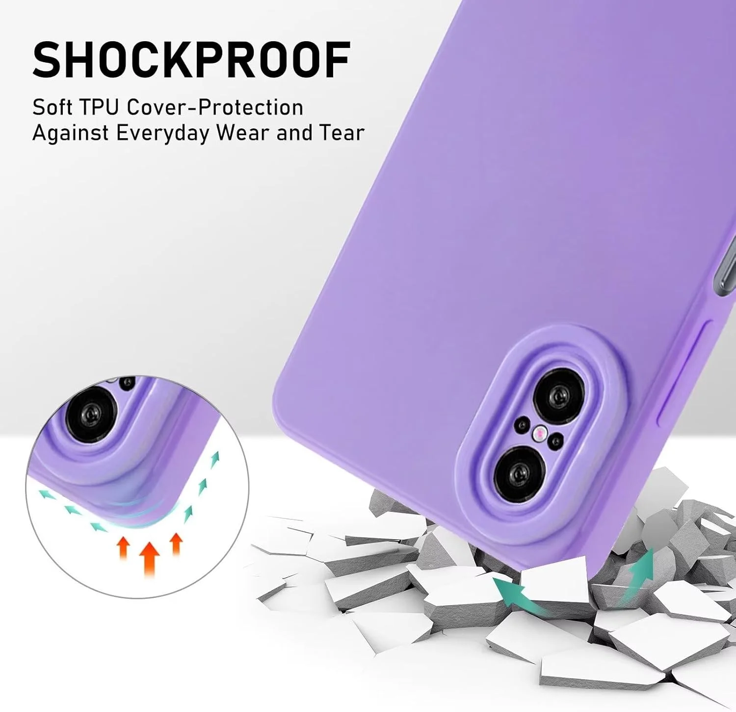 قاب سیلیکونی نرم هوآوی نوا 9 SE 4G/5G، کاور TPU نرم برای هوآوی نوا 9 SE 4G/5G، کاور محافظ ضد ضربه تمام بدنه - اسطوخودوس