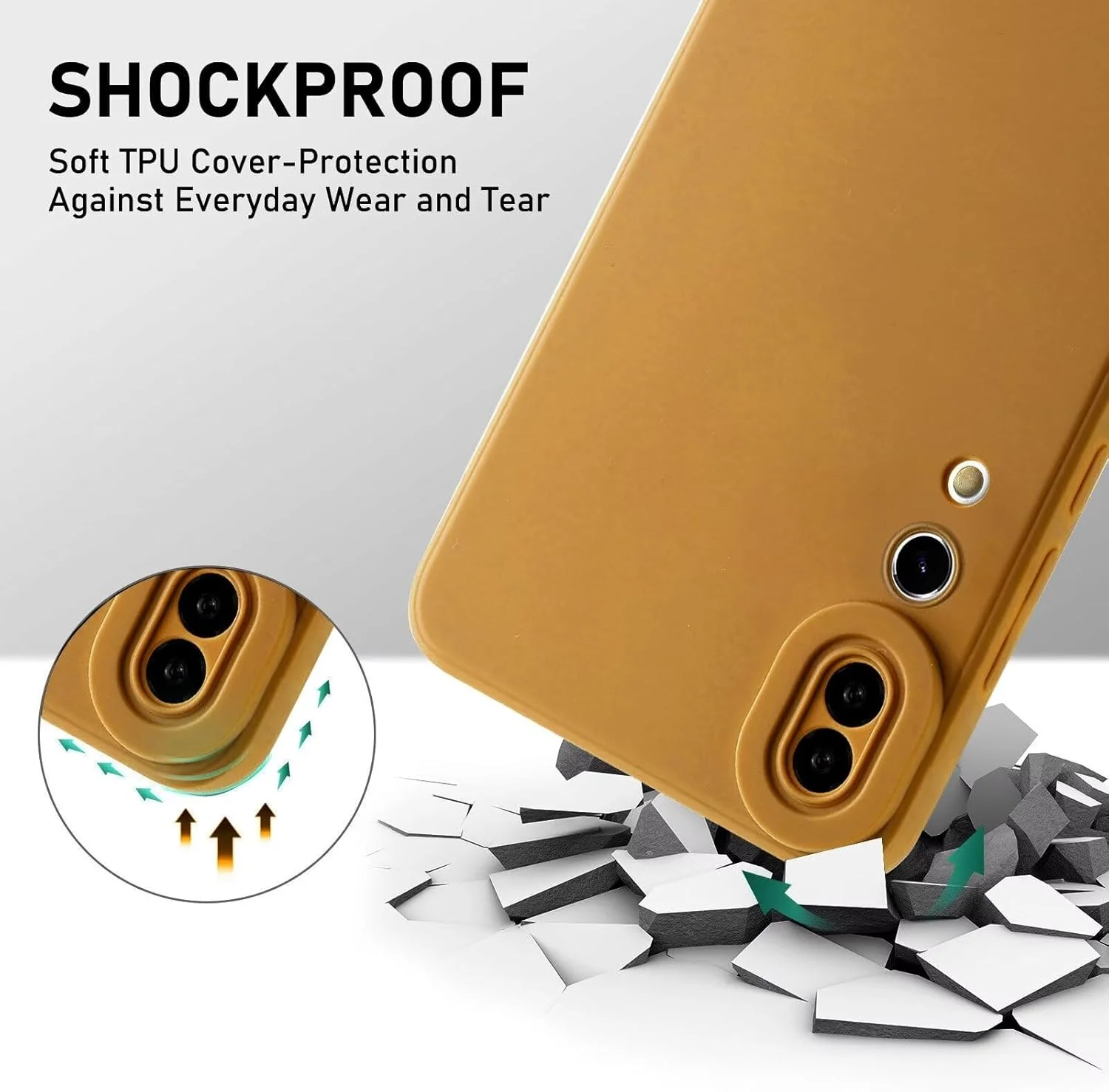 قاب سیلیکونی نرم برای هوآوی پی اسمارت زد/وای 9 پرایم 2019، کاور TPU نرم با پوشش کامل و ضد ضربه برای هوآوی پی اسمارت زد/وای 9 پرایم 2019 - کاراملی