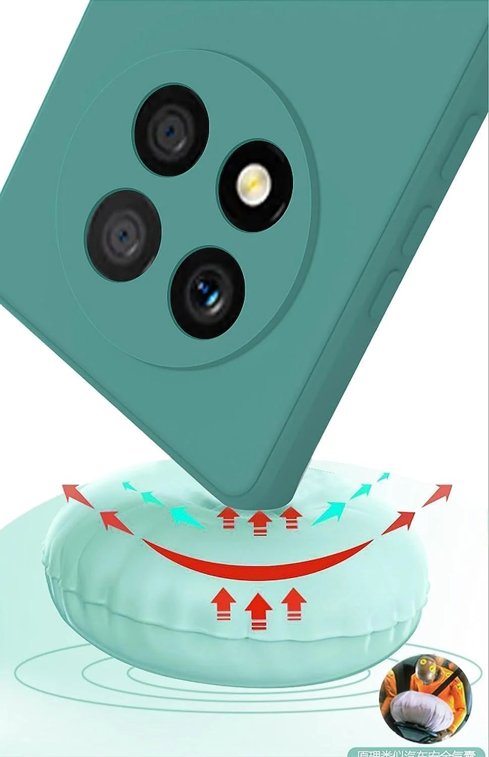 کاور محافظ گوشی هواوی نوا 12i، رنگ سبز، باریک، پوشش پشتی نرم از جنس TPU، انعطاف پذیر، سیلیکونی مات، مناسب برای هواوی نوا 12i (سبز) از برند ZEGE