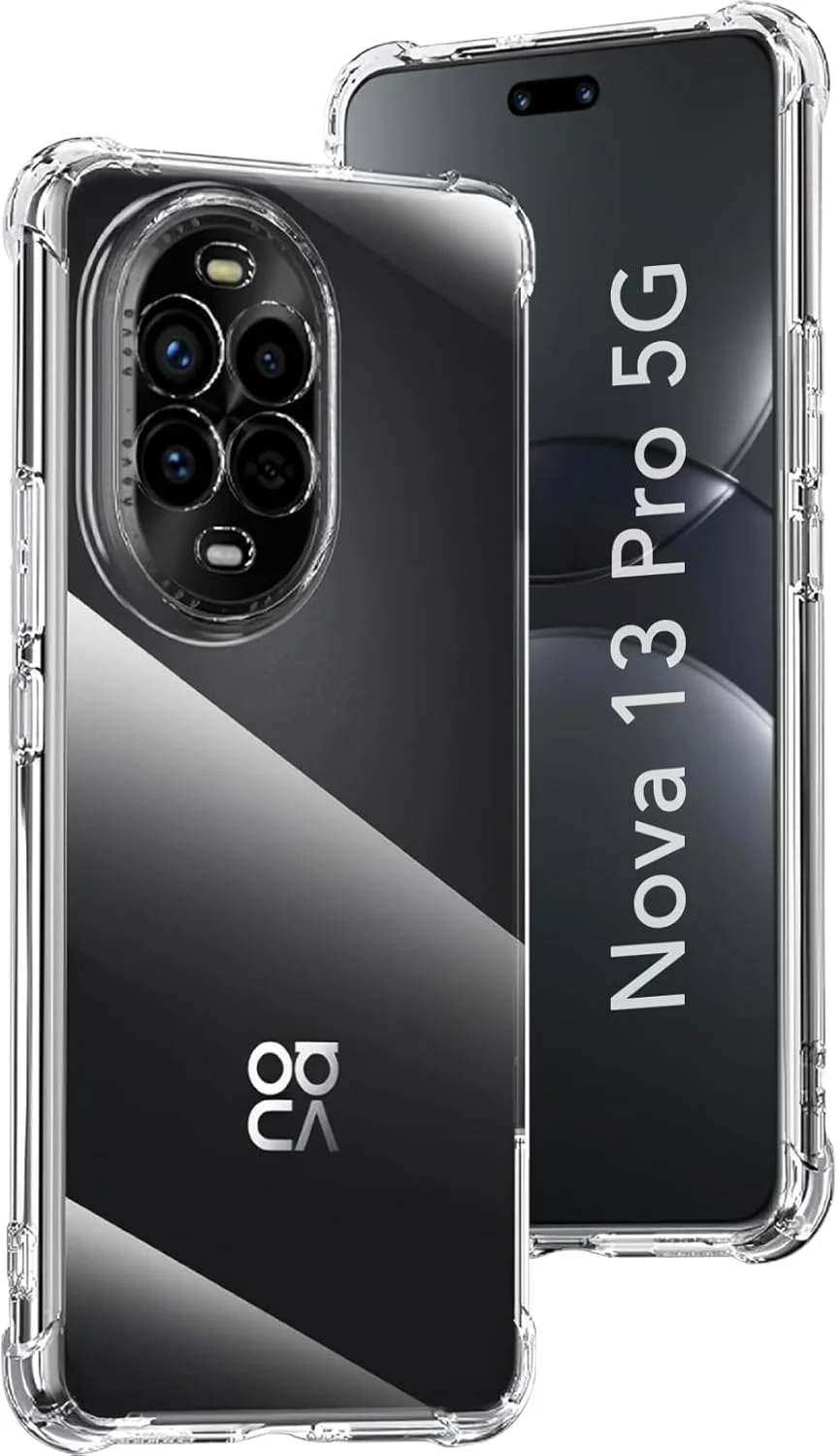 کاور محافظ شفاف TPU ضد ضربه USTIYA برای گوشی هوآوی نوا 13 پرو با طراحی تقویت شده در چهار گوشه کاور محافظ شفاف TPU ضد ضربه USTIYA برای گوشی هوآوی نوا 13 پرو با طراحی تقویت شده در چهار گوشه